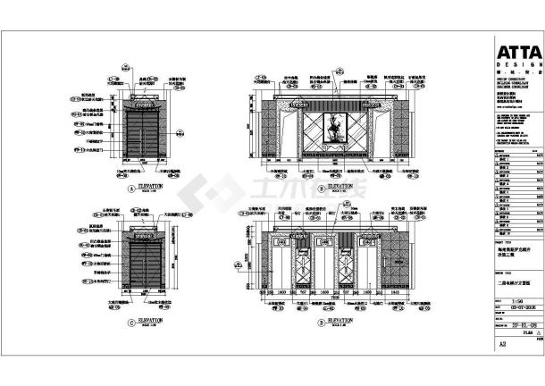 某地二层商场全套装饰设计施工图（带效果图）-图二