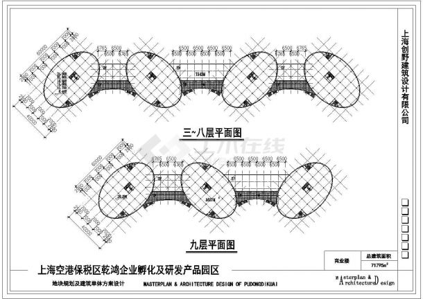 上海某大型综合商业园区总平面规划设计方案图-图二