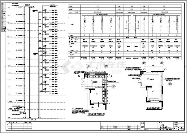 某两栋高层住宅电气设计CAD施工图-图一