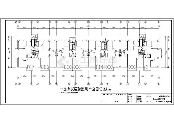 十一层住宅楼B栋电气设计CAD施工图-图一