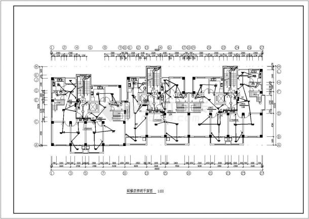 某十一层住宅楼弱电气设计CAD施工图-图二