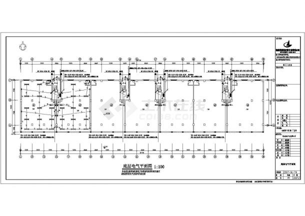 某七层住宅楼电气设计CAD施工图-图一