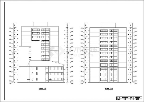 学生毕业设计某13层酒店建筑设计方案图-图二
