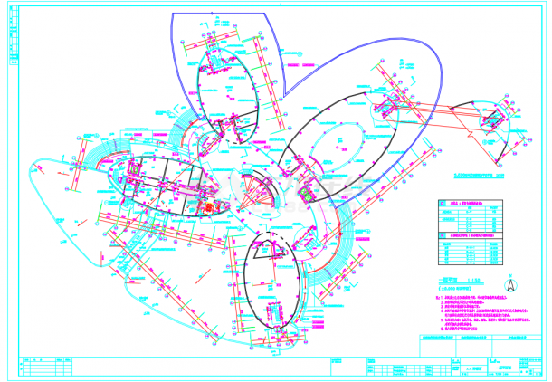 某地青浦博物馆全套建筑设计施工CAD图-图一