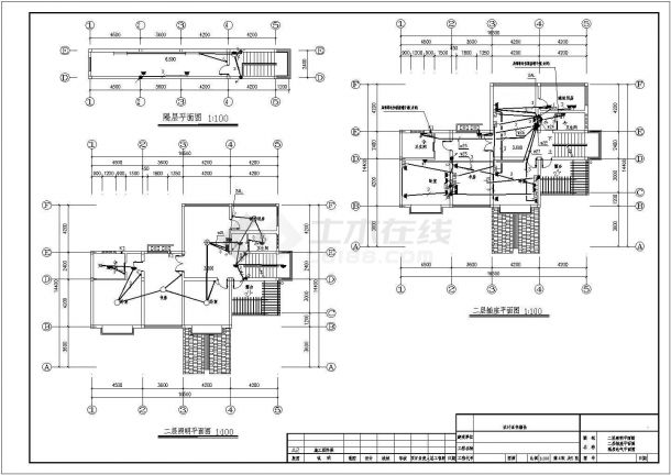 新农村建设一栋2层别墅电气设计图纸-图二