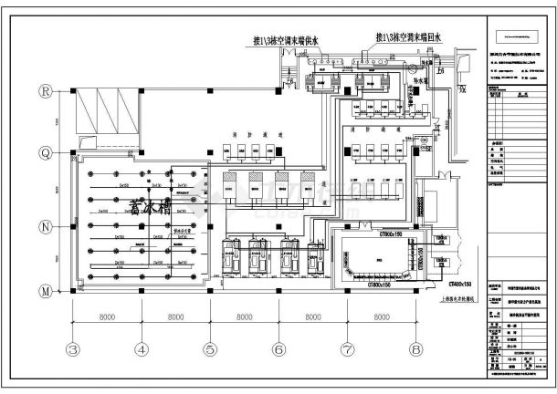 深圳市某产业基地蓄冰空调机房设计图-图二