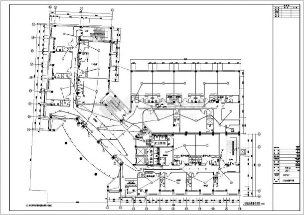 一幢8层的酒店电气消防改造设计图纸-图二
