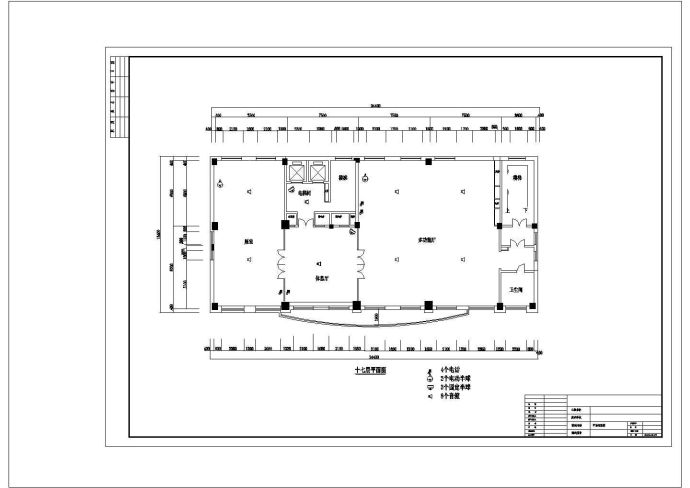 办公楼弱电系统工程电气cad施工平面图纸_图1