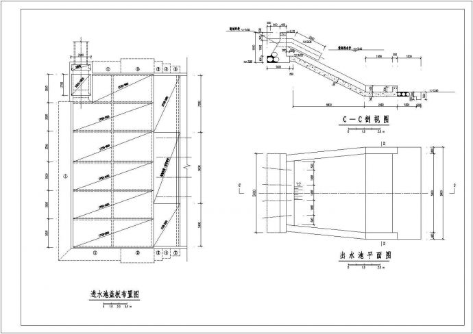 技施阶段某开发区排涝泵站结构钢筋图_图1