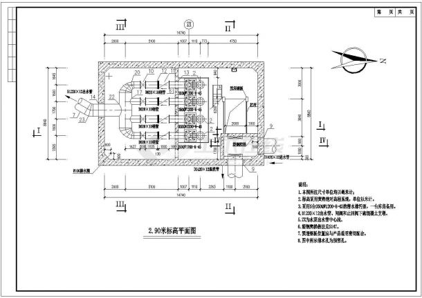 【江苏】扬州市某污水泵站工程施工设计图-图二
