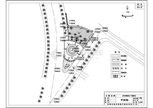 某步行街广场绿化景观园林CAD设计施工图-图一