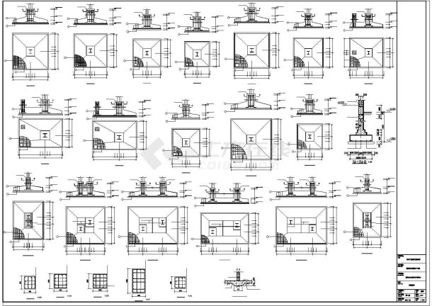 循环水冷却器生产车间结构施工图纸-图二