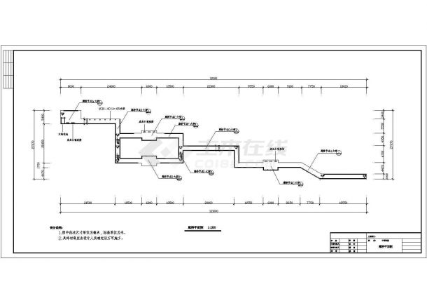 某工程景观栈桥园林CAD设计施工图-图一
