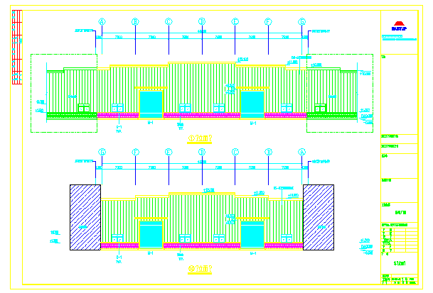 某地大型钢结构厂房CAD图（含设计说明）_图1