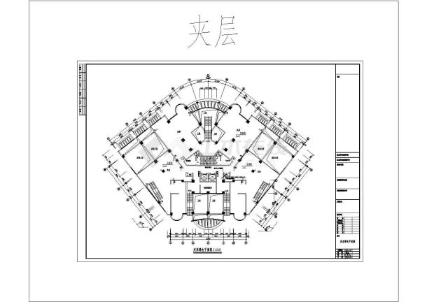 20层商住楼弱电设计方案施工全套CAD图纸-图二