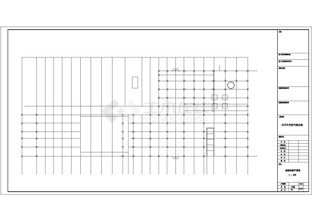 某地单层框架结构加气混凝土厂房建筑设计施工图-图二