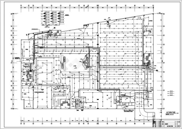 建材商场电气设计方案及施工全套CAD图纸-图二