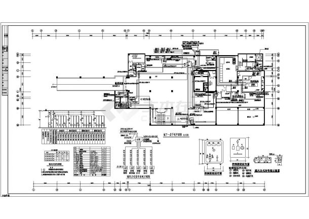 某16层商务综合办公大楼电气设计施工图-图一