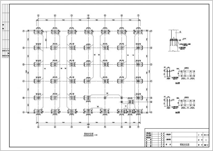 某地4层钢框架结构厂房结构方案图_图1