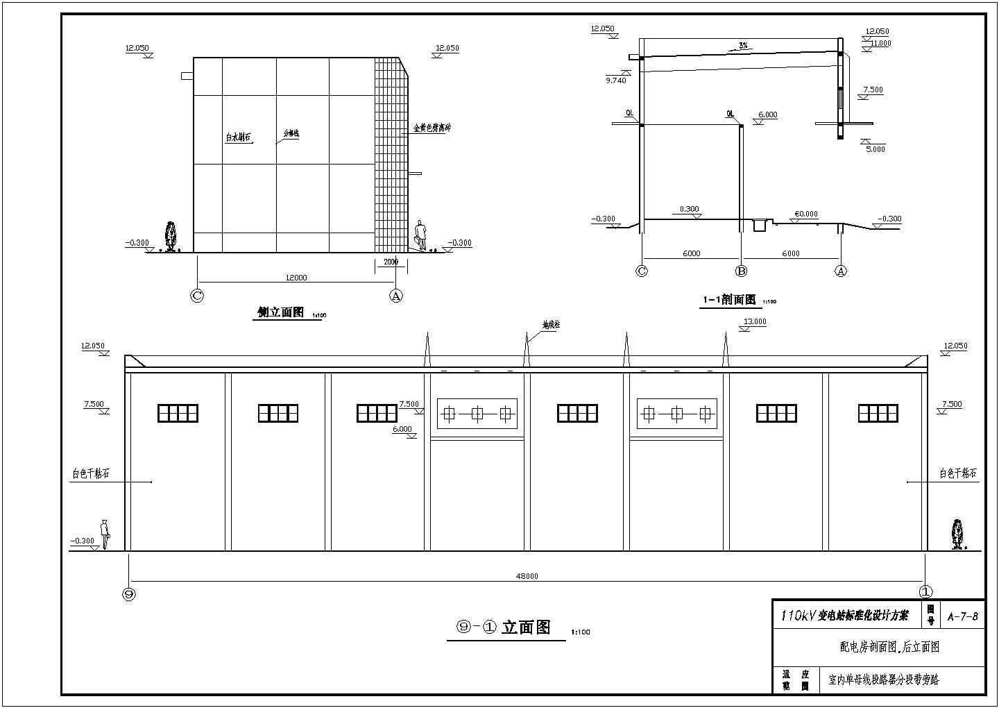 110kV变电站标准化设计方案全套电气施工图