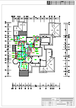 H1型别墅通风空调CAD设计工程施工图纸_图1