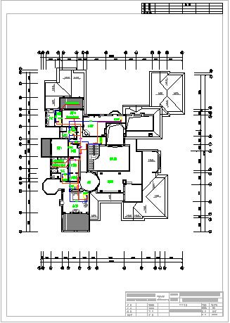 H1型别墅通风空调CAD设计工程施工图纸-图二