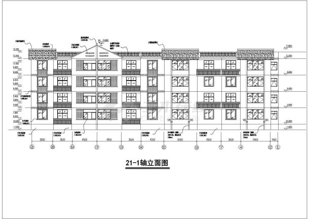 【重庆】4层砌体结构住宅楼建筑专业施工图-图一