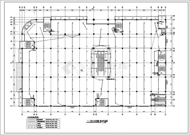 商场商铺电气设计施工方案全套CAD详图-图二