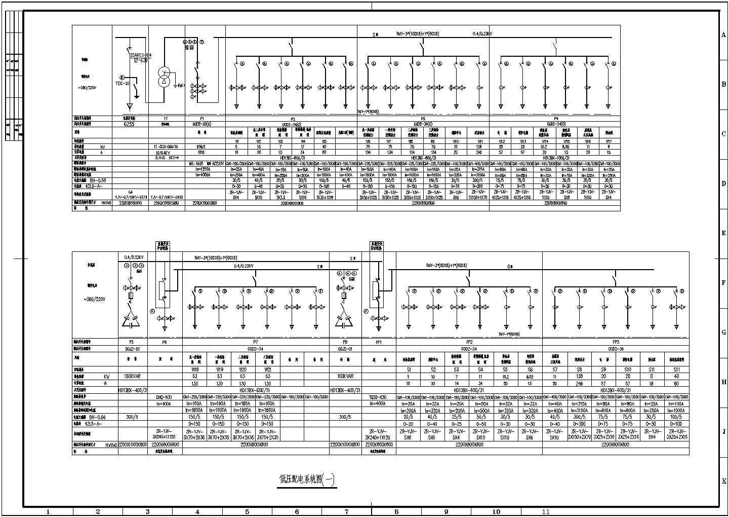 商场商铺电气设计方案全套CAD详细图纸
