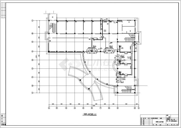 办公楼日立海信MRV系统全套CAD设计图-图一