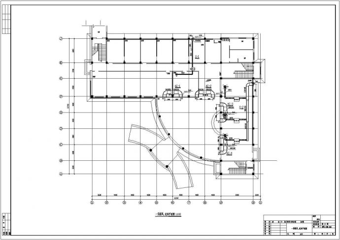 办公楼日立海信MRV系统全套CAD设计图_图1