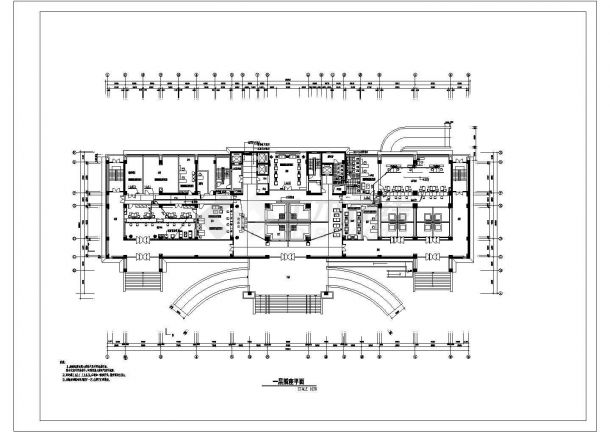 10层某公安局办公楼装修的完整电气cad施工设计图纸-图二
