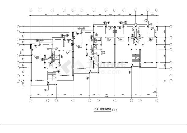 商住楼电气设计方案施工全套CAD平面图-图一