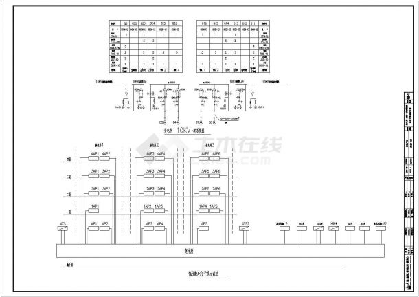 四层购物广场电气设计方案全套CAD图纸-图二