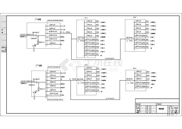 县百货公司电气设计方案全套CAD图纸-图一