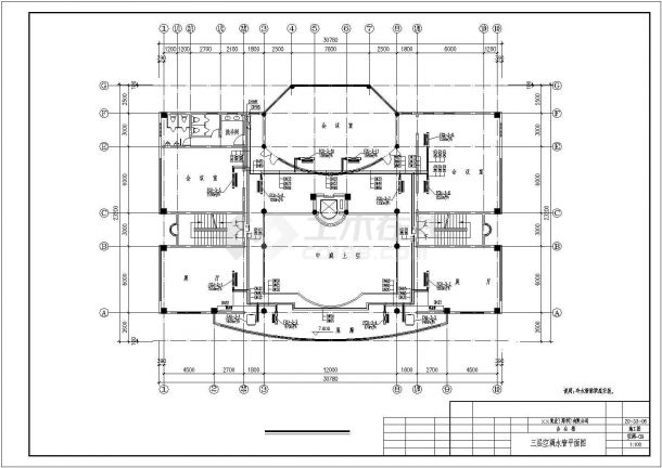 某办公楼中央空调CAD设计施工详情图纸全套-图二