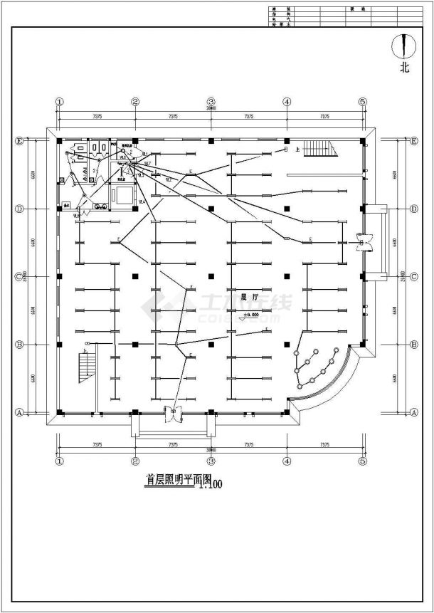 某地大型展厅电气设计图（含设计说明）-图二