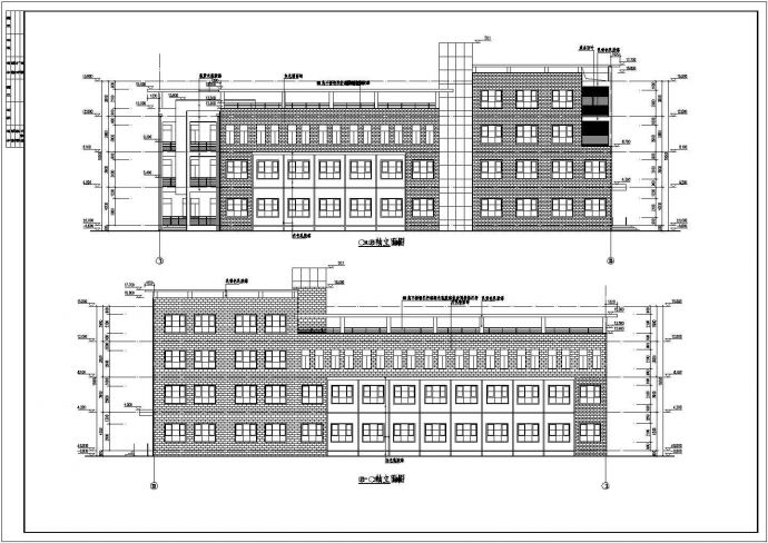 某地4层框架价格学习教学楼建筑设计扩初图_图1