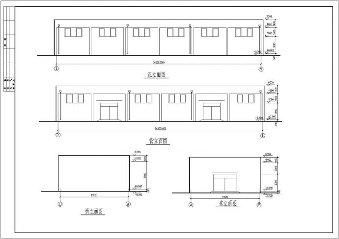 某地多层框架结构厂房结构设计施工图_图1