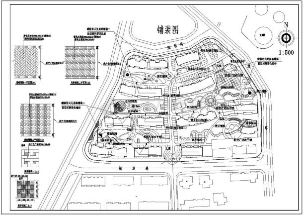 某地住宅小区平面规划设计cad施工图-图二