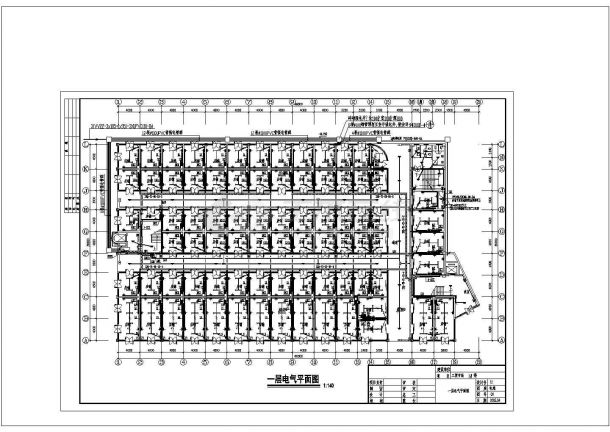 工贸市场综合楼电气cad详细施工平面图纸-图二