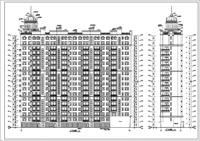 某地18层框剪结构住宅楼建筑设计方案图_图1