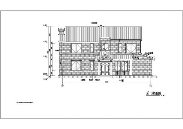 京龙花园别墅整套CAD设计施工图纸-图二