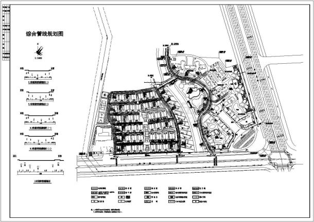 某小区景观设计详细规划图纸（规划）-图一