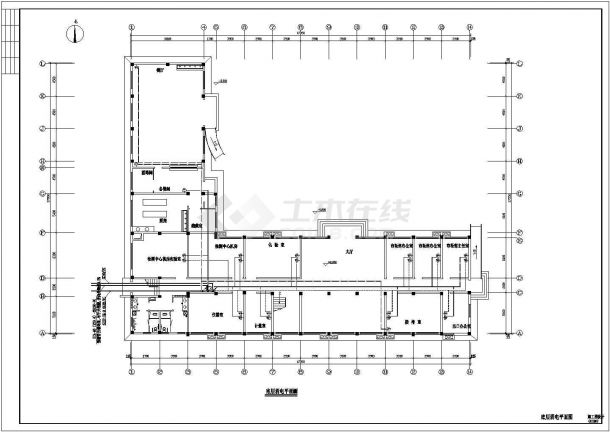 办公楼电气施工及设计方案全套CAD详图-图一
