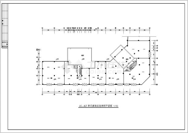 某高层住宅楼电气初步设计全套CAD施工图-图二