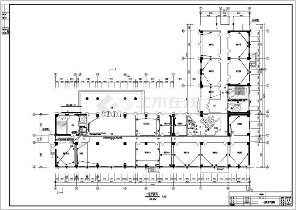 办公楼电气施工及设计方案CAD全套详图-图二