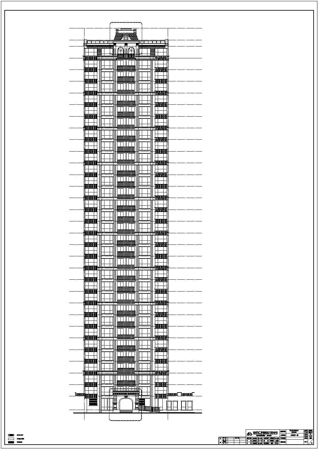 高层住宅楼建筑设计施工图纸