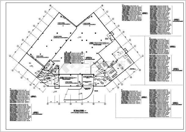 综合楼全套详细电气设计施工CAD图-图二
