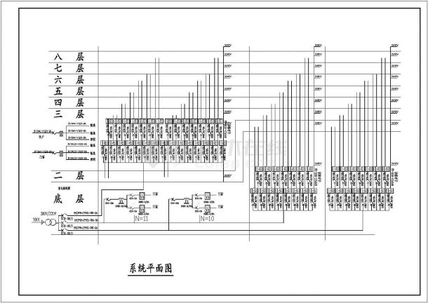 综合楼全套电气设计施工CAD图09-图二
